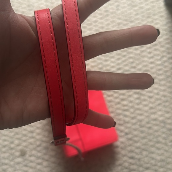 Milly Pink Leather Crossbody Clutch - Picture 9 of 12